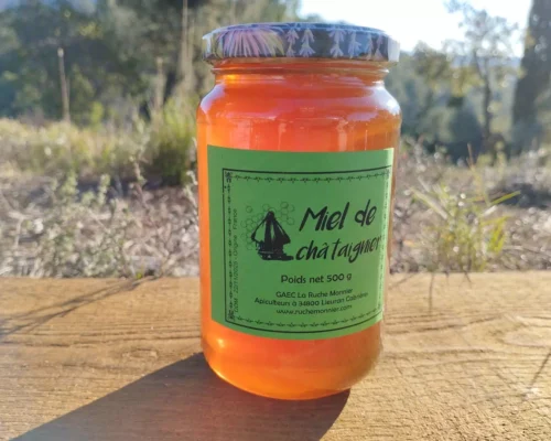 miel de châtaignier 500g la ruche monnier france