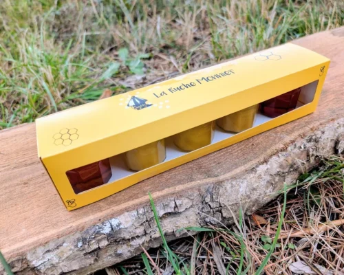 photo coffret carton de dessus la ruche monnier france