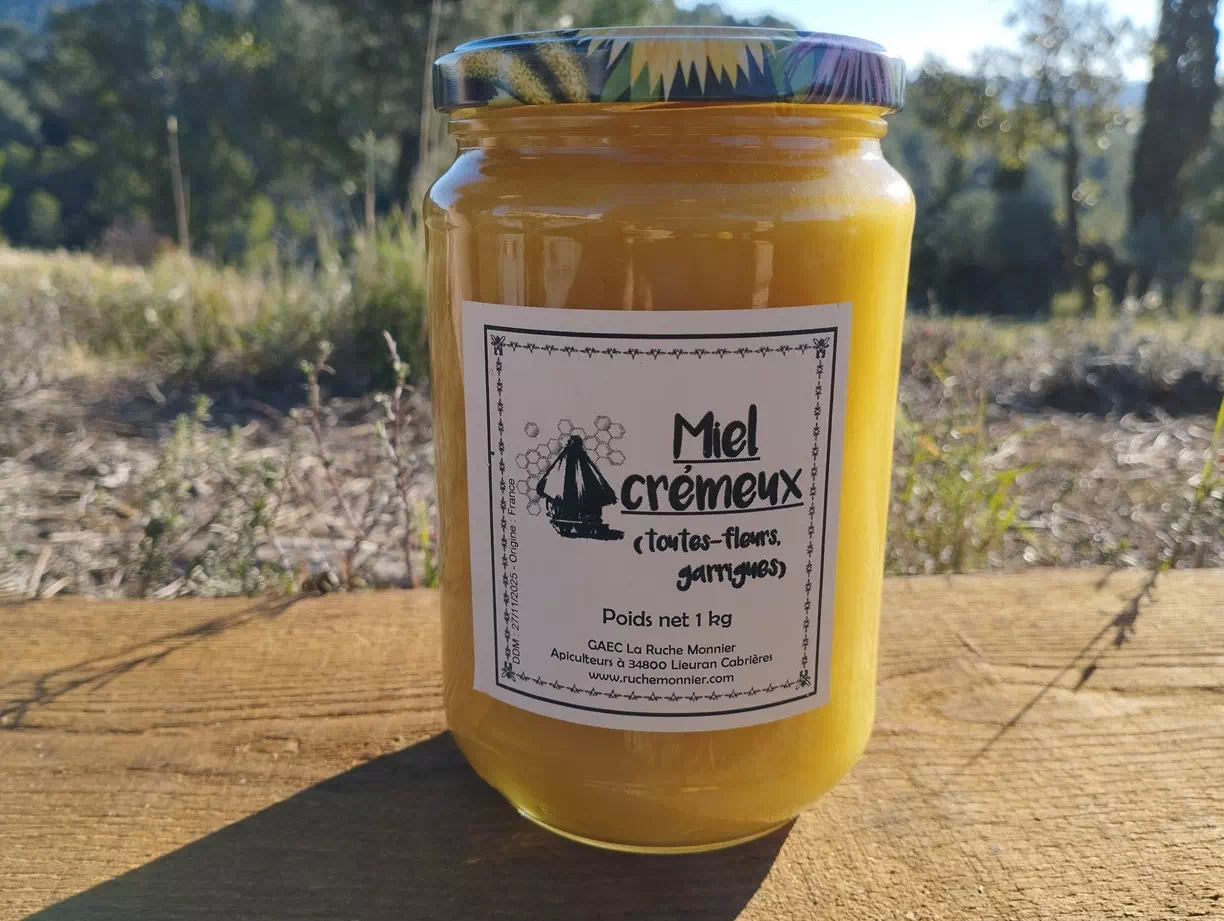 miel de garrigues 1kg la ruche monnier france