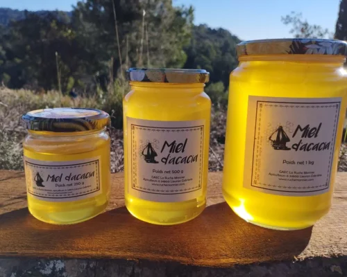 lot de miels d'acacia la ruche monnier france