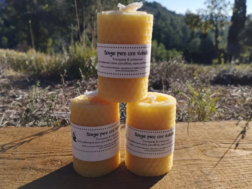 Bougie pure cire d'abeille
