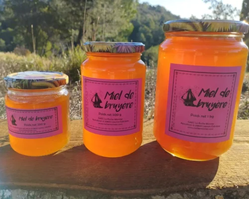 lot de miel de bruyères la ruche monnier france