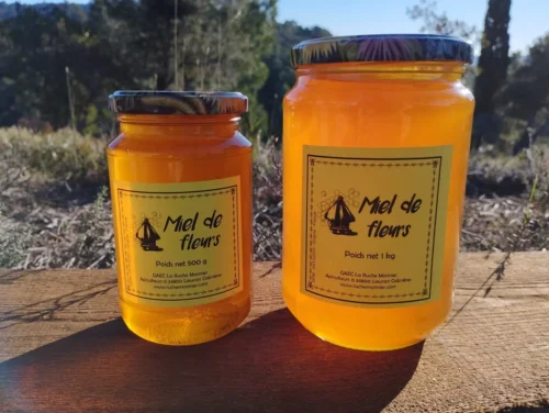 lot de miels de fleurs la ruche monnier france