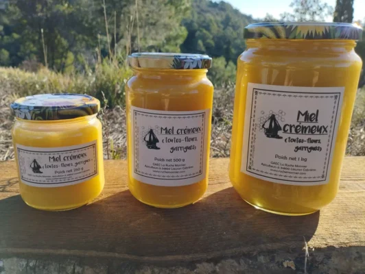 lot de miel de garrigues la ruche monnier france