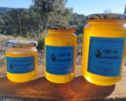 lot de miels de lavandes liquides la ruche monnier france