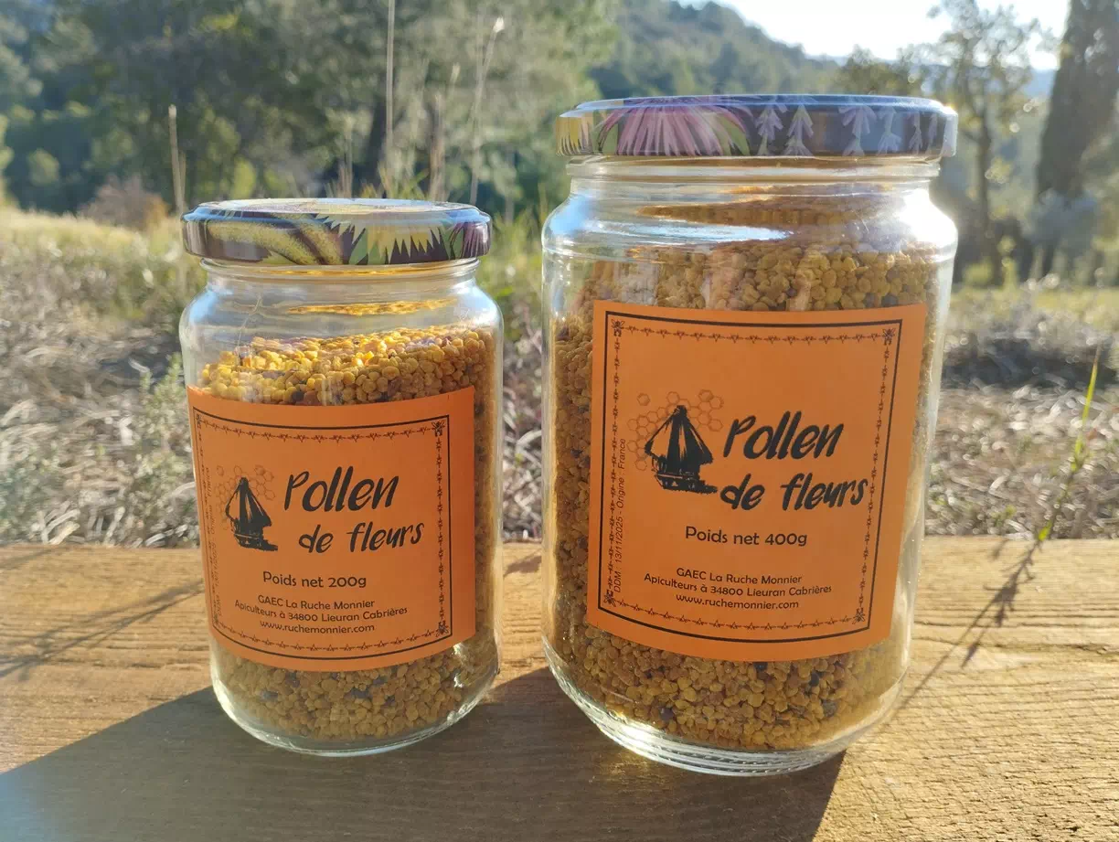 Pollen de fleurs sec