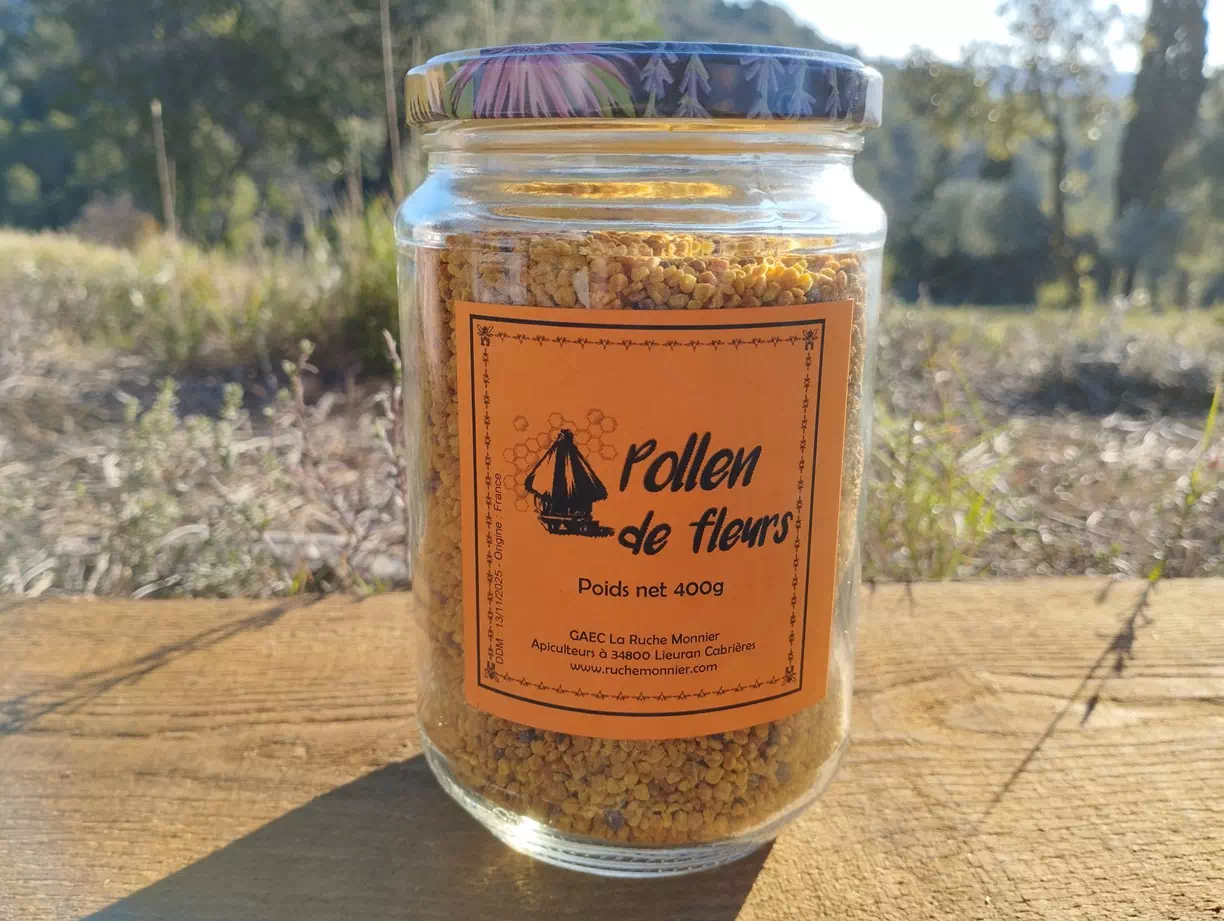 pollen de fleurs 400g la ruche monnier france